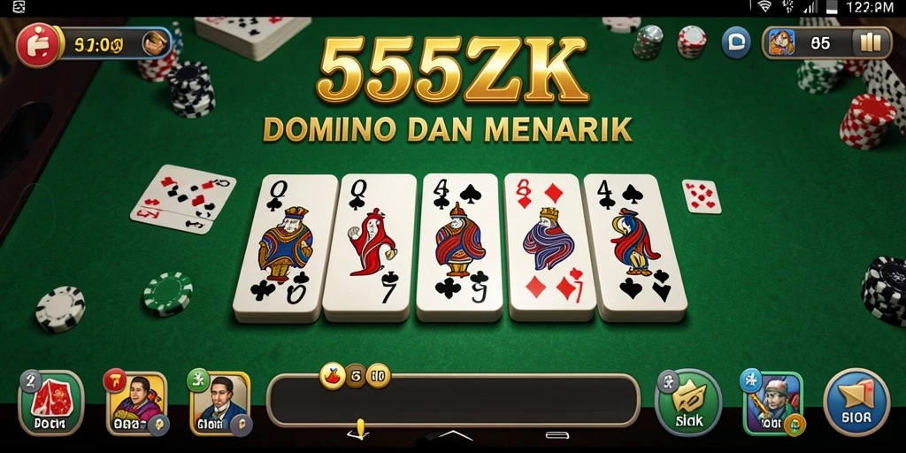 Tampilan gameplay seru dari 555ZK yang menyenangkan.