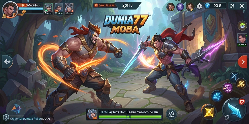 Tampilan gameplay DUNIA77 yang menarik dan dinamis.