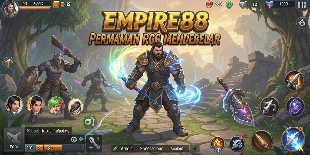 Screenshot gameplay EMPIRE88 menampilkan pertarungan yang intens dan grafis yang menawan.