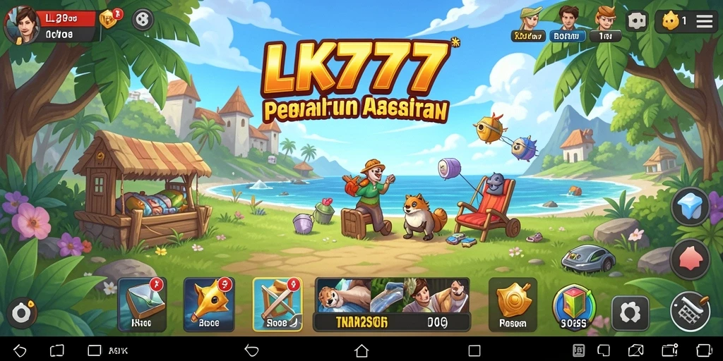 Tampilan seru LK777 dengan gameplay yang menarik di layar.
