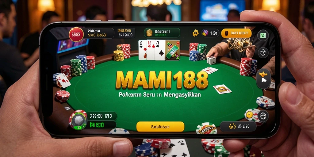 Gameplay MAMI188 dengan suasana poker yang mendebarkan.