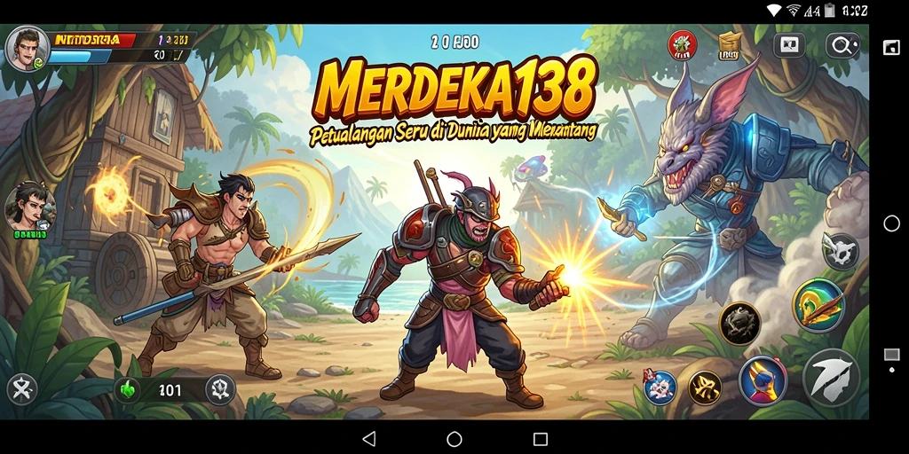 Screenshot gameplay <strong>MERDEKA138</strong> menunjukkan petualangan seru dan menantang.