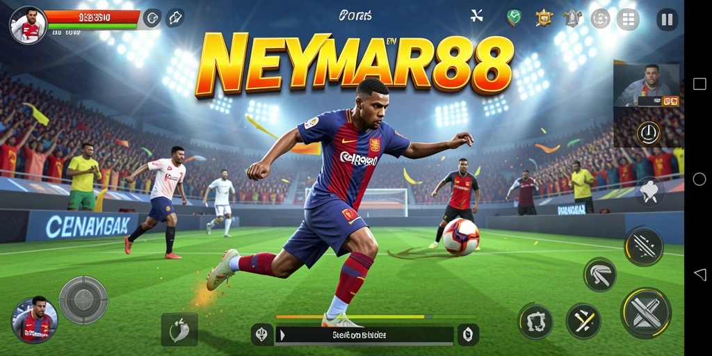 Screenshot gameplay NEYMAR88 dalam pertarungan yang mendebarkan.
