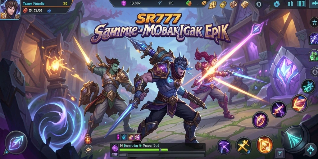 Gameplay seru SR777 dalam pertempuran MOBA yang intens.