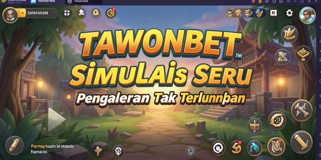 Screenshot utama TAWONBET menampilkan gameplay Simulation yang menarik.
