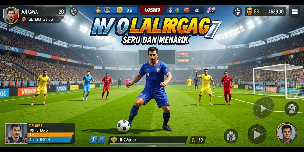 Tangkapan layar game VISA89 menampilkan gameplay seru dari berbagai olahraga.